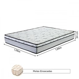 Colchão Viúva Prorelax Mola Ensacada Pro Soft 128cm x 188cm x 24cm Pillow Euro Cinza  - 4