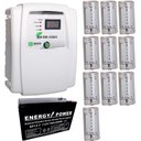 Ver imagem 1 de Kit Iluminação de Emergência Central Eco Luz + 10 Módulos Luz em Led + Bateria 12V 7ah