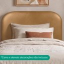 Ver imagem 2 de Cabeceira Painel Suspenso Solteiro 100 cm Alana Organica Corino Whiskey Artte