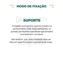 Ver imagem 3 de Espelho Orgânico Grande com Moldura Metal Decorativo 90x60cm Luxo