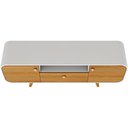 Ver mais imagens de Rack para Sala de Estar TV 55 pol Orgânico 156cm 2 Portas 1 Gaveta Picasso B02 Off White Naturalle