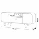 Ver imagem 6 de Rack para Sala de Estar TV 55 pol Orgânico 156cm 2 Portas 1 Gaveta Picasso B02 Off White Naturalle