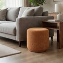 Ver imagem 2 de Puff Redondo Decorativo Premium Madeira Maciça Resistente Sala Luxo Talento Móveis
