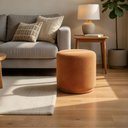 Ver imagem 5 de Puff Redondo Decorativo Premium Madeira Maciça Resistente Sala Luxo Talento Móveis