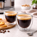 Ver imagem 2 de Jogo de 2 Copos Coffee Time em Vidro Borossilicato com Parede Dupla 240ml