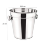 Balde de Gelo Inox para Bebidas com Alça 5 Litros - 3