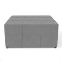 Ver imagem 5 de Puff Decorativo para Sala de Estar Quadrado Milano 90x90cm W01 Suede Cinza - Lyam Decor