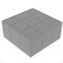 Ver imagem 6 de Puff Decorativo para Sala de Estar Quadrado Milano 90x90cm W01 Suede Cinza - Lyam Decor
