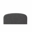 Ver imagem 4 de Kit Cabeceira King 158cm + Recamier Banco Puff Bouclé Fly:Cinza Escuro