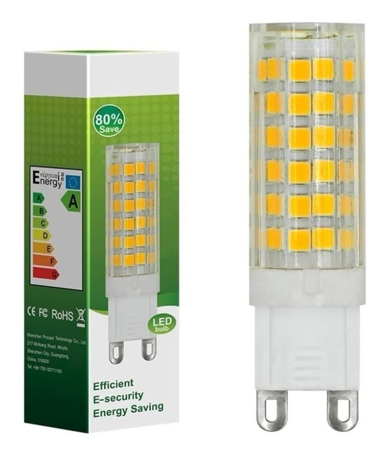 Kit 10 Lâmpada Led G9 Halopin 5w 6500k Bivolt - 2