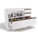 Ver imagem 4 de Balcão de Cozinha Modulado Maxxi G746 1 Porta e 4 Gavetas S/ Tampo 120cm Canela - Kappesberg