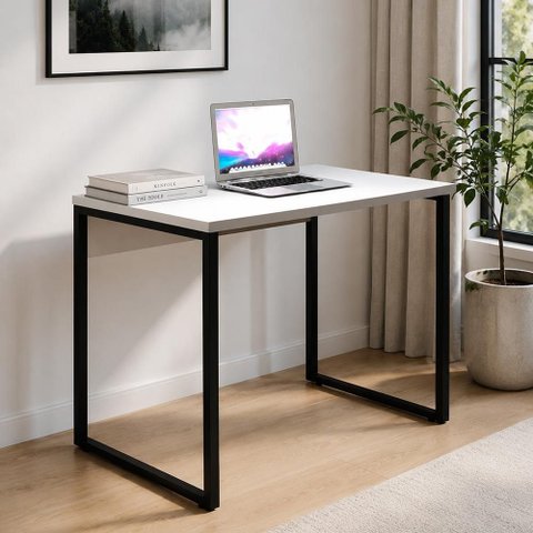 Mesa de Escritório Office Industrial 90 Branco - Martinucci