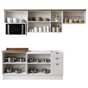 Ver imagem 2 de Cozinha Completa 9PTS 3GAVS s/Tpo Iluminata Branco/Ebano