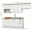 Ver imagem 3 de Cozinha Completa 9PTS 3GAVS s/Tpo Iluminata Branco/Ebano