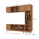 Ver imagem 3 de Estante Home para Tv até 65 Polegadas com 3 Portas Concept Yescasa