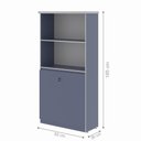 Ver imagem 5 de Armario e Mesa para Escritório 1,20 Geórgia Azul