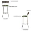 Ver imagem 2 de Kit Banqueta Bistro para Bar, Cozinha, Balcão em Alumínio e Fibra Tc Zanutto 6 Unidades Argila