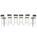 Ver imagem 1 de Kit Banqueta Bistro para Bar, Cozinha, Balcão em Alumínio e Fibra Tc Zanutto 6 Unidades Argila