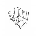 Ver imagem 2 de Kit Organizador de Cozinha 3 Peças Porta Pratos Refratários e Copos Aramado Metal Preto para Armá