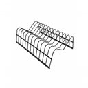 Ver imagem 1 de Kit Organizador de Cozinha 3 Peças Porta Pratos Refratários e Copos Aramado Metal Preto para Armá