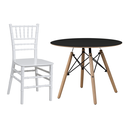 Ver imagem 1 de Conjunto Infantil Mesa Eames 60cm com Cadeira Tiffany Polipropileno Kids