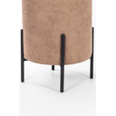 Ver imagem 2 de Puff Siena Decorativo Tecido Boucle Banqueta Redondo Pés de Metal