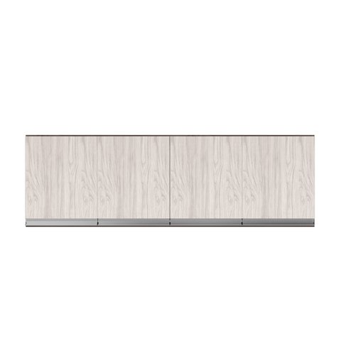 Armário Aéreo Suspenso P/ Cozinha Andreia 150cm C/ 4 Portas Cast/avelã - Ajl Móveis
