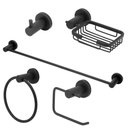 Ver imagem 1 de Kit Acessórios Banheiro Completo Inox Preto/black 5 Peças