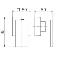Acabamento para Registro Docol New Edge 925772 DocolBase 1/2", 3/4" e 1" Ouro Escovado - 2