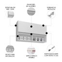 Ver imagem 5 de Armário de Cozinha Aéreo 100cm Basculante Mia M24 Branco - Mpozenato