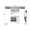 Ver imagem 4 de Cozinha Modulada Americana 5 Peças 3 Aéreos + 1 Balcão + 1 Complemento C5p43 Branco2 Aéreos + 1