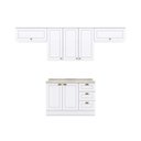 Ver imagem 5 de Cozinha Modulada Americana 5 Peças 3 Aéreos + 1 Balcão + 1 Complemento C5p43 Branco2 Aéreos + 1