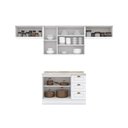 Ver imagem 3 de Cozinha Modulada Americana 5 Peças 3 Aéreos + 1 Balcão + 1 Complemento C5p43 Branco2 Aéreos + 1