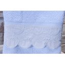 Ver imagem 3 de Jogo de Banho Noblesse Luxo Bordado 5 Pecas Branco com Bordado em Branco^