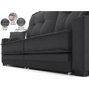 Ver imagem 5 de Sofá Palermo 2,80m Retrátil e Reclinável Linho Soft Grafite - Netsofas