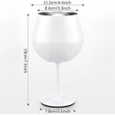 Ver mais imagens de Taça Copo Termico 2 em 1 Inox Vinho Bebida Drink Cocktail Evento Festa Praia Piscina Confratrenizaça