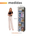 Ver imagem 4 de Armário Multiuso Organizador Lavanderia Sofia Preto J&a