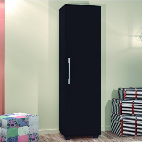 Armário Multiuso Organizador Lavanderia Sofia Preto J&A