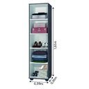 Ver imagem 5 de Armário Multiuso Organizador Lavanderia Sofia Preto J&A