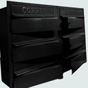 Ver imagem 2 de Caixa de Correios Cinza 6 Módulos Tamanho 15x50x36cm Aço Preto