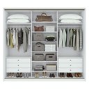 Ver imagem 4 de Guarda Roupa Casal Spazio 270 Branco Brilho - Lopas