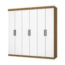 Ver imagem 6 de Guarda Roupa Infantil Iona 6 Portas Freijó com Branco