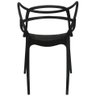 Kit 2 Cadeiras Monobloco Allegra Preta Preto - 5