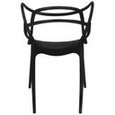 Ver imagem 5 de Kit 2 Cadeiras Monobloco Allegra Preta Preto