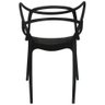 Kit 2 Cadeiras Monobloco Allegra Preta Preto - 5