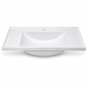 Ver imagem 4 de 2 Lavatório Retangular 60cm Plástico para Lavabo Prático Branco