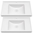 Ver imagem 1 de 2 Lavatório Retangular 60cm Plástico para Lavabo Prático Branco