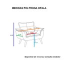 Ver imagem 2 de Poltrona Decorativa Opala Amarela Base Pé Palito Roggi Md