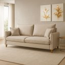 Ver imagem 1 de Sofá Living Córdoba Tecido Linho Cru 1,80m