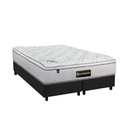 Ver imagem 1 de Cama Box Queen: Colchão Molas Bonnel Luckspuma Trade + Base CRC Suede Gray(158x198)